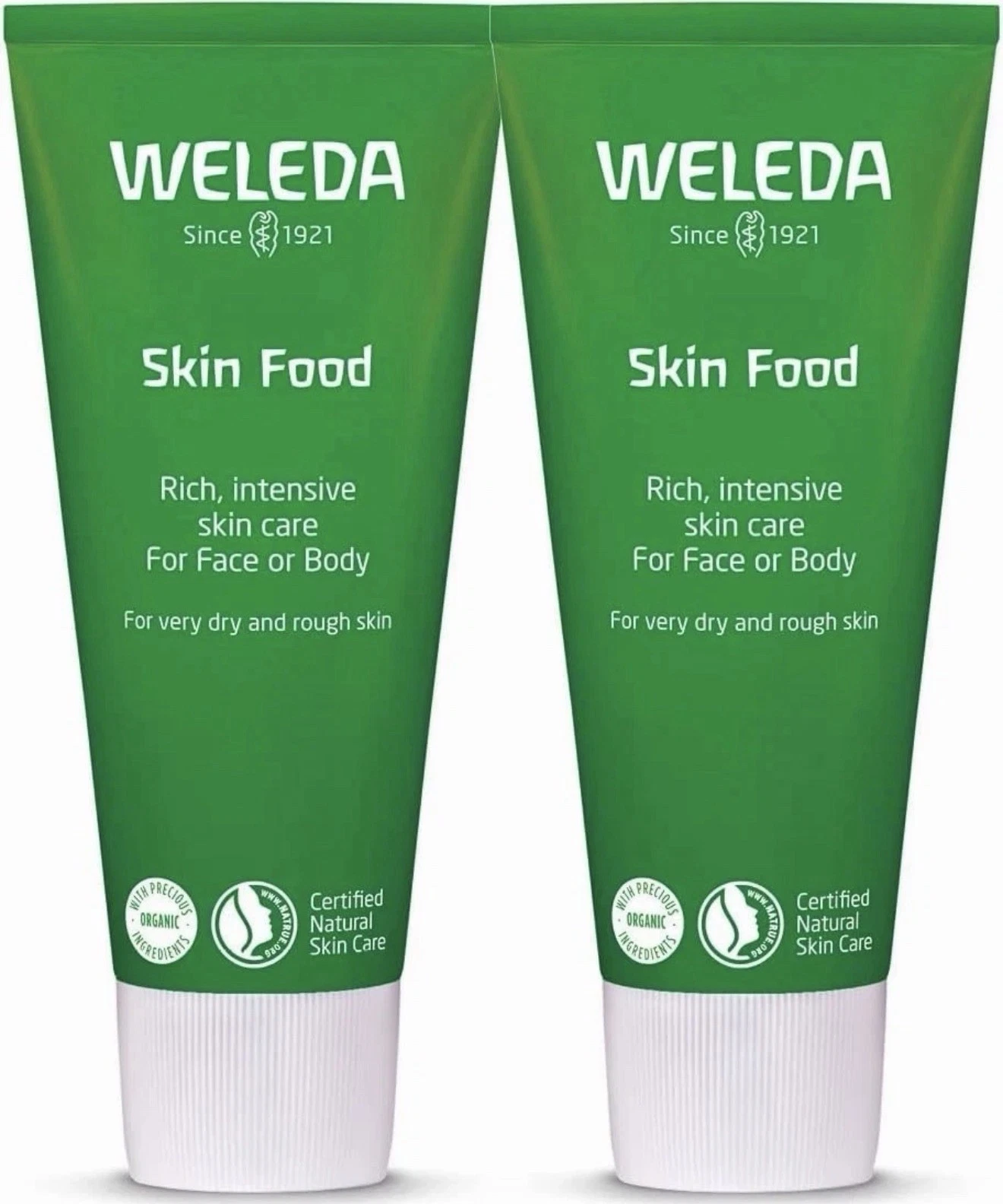 2x Weleda Skin Food For Dry & Rough Skin 75ml Lotion Moisturiser Intense Version