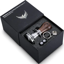 57mm Tamper Walnut Calibrated Espresso Tamper Compatible With Lelit Anna, Gra...