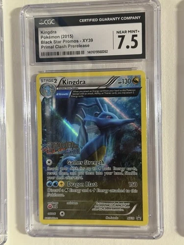 2015 Pokemon XY Primal Clash Prerelease Kingdra #XY39 CGC 7.5