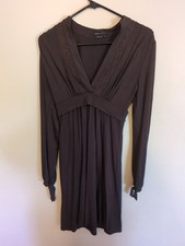 Vintage Y2K BCBG Maxazria dress Sz S Brown Empire Waist Whimsygoth Fairy
