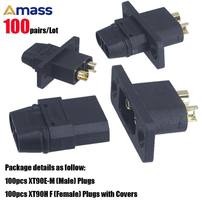Image 1 - 100pcs Single Amass AS150 7mm Female Connector BLACK Male Cover for Drone Copter