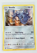 Steelix 99/163 Battle Styles Holo Rare Pokémon Card 2021