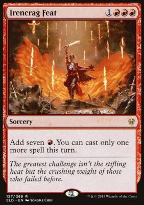 MTG Magic the Gathering Irencrag Feat (127/477) Throne of Eldraine LP