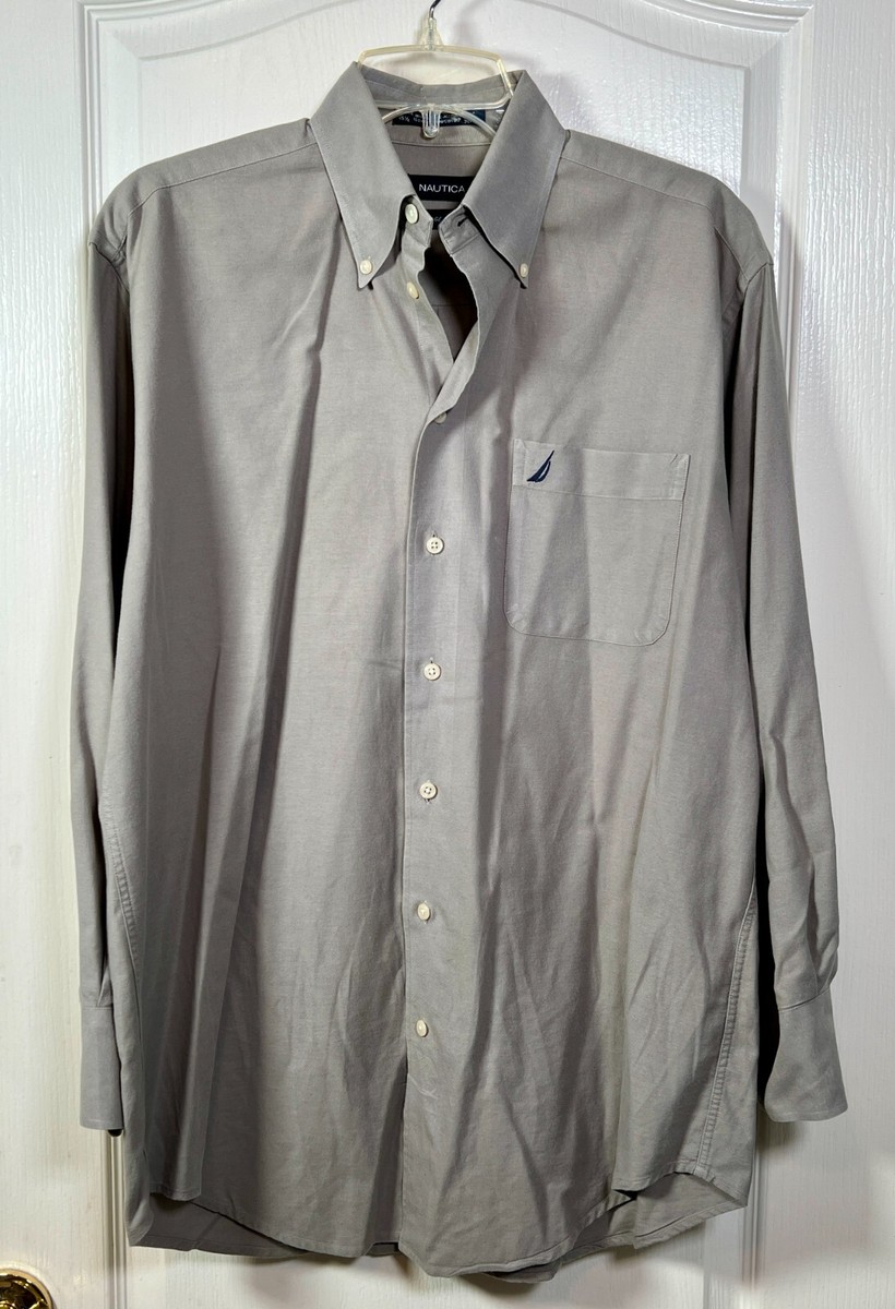 nautica dress shirts Vintage Oxford Button Down Shirt Men's 15 1/2-32/33 Khaki Tan Nautica mens This Nautica Mens Wrinkle 9/15/24 Army Rank:E-8 First Sergeant Daring Diva Satin V