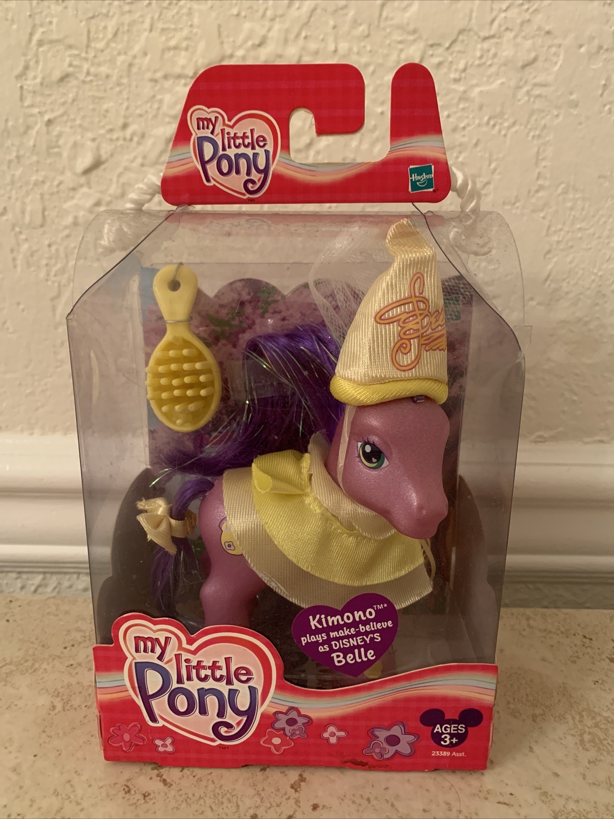 Nuovo esclusivo My Little Pony G3 Disney Princess KIMONO BELLE Hasbro 2003 raro