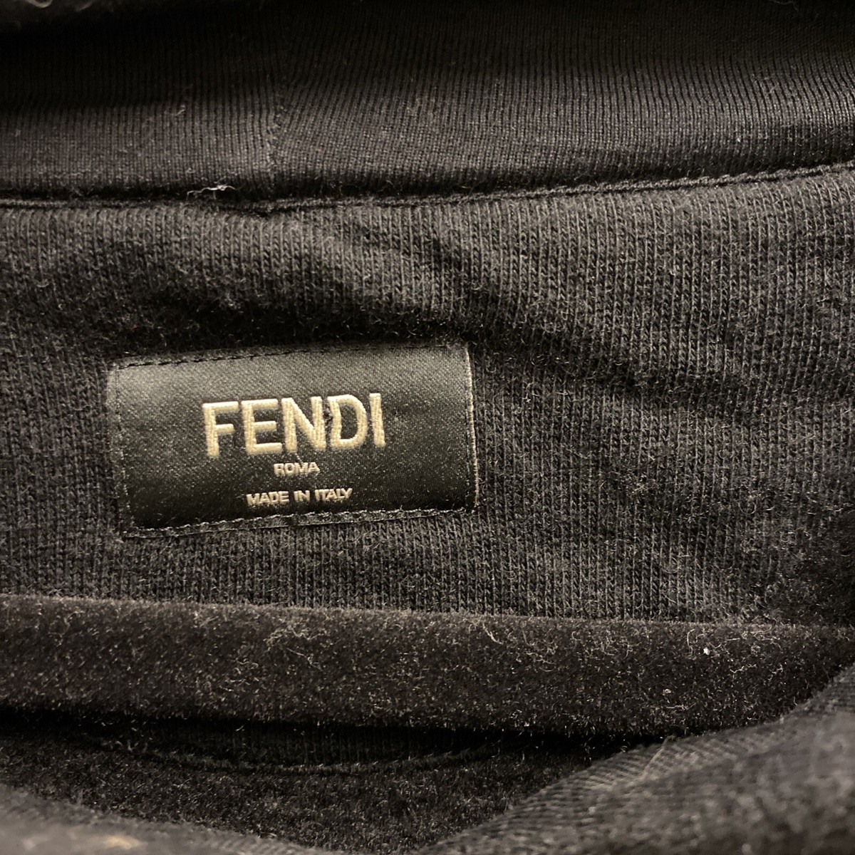 Fendi Embroidered FF Logo Black Hoodie Sz. 54 XXL Excellent Fendi Embroidered FF Logo Black Hoodie Sz. 54 XXL Excellent