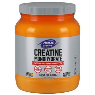 NOW Sports Creatine Monohydrate 200 Servings Energy Mass Building Supplement