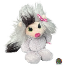 Nici AYUMI BE YOU grau mit Schleife Plüschtier Kuscheltier Stofftier 20cm