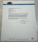 Topps Stadium Club Johnny Unitas Signed Autographed Letter PSA/DNA Authentic