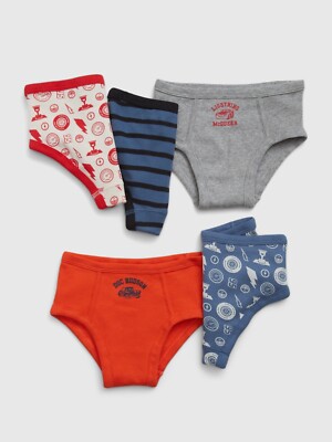 NEW GAP Toddler Disney Pixar Cars Organic Cotton Underwear Briefs 5-Pack 2-3YRS