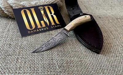 S.Baranov Zlatoust Jagdmesser Bulat Wootz Stahl Damastmesser Damast Stahl HRC 64