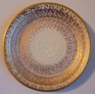 Stangl Pottery #4070 Granada Plate 14K Gold Cream Flower Trenton NJ USA MCM - 5”