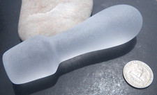 Sea Glass, Large Clear Solid Bottle Stopper