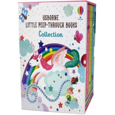 Usborne Little Peep Through 3 Books Box Set Collection NEW