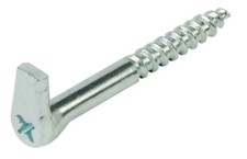 SCREW HOOKS WITH CROSS SLOT HEAVY DUTY GALVANISED STEEL SELF TAPPING WOOD 