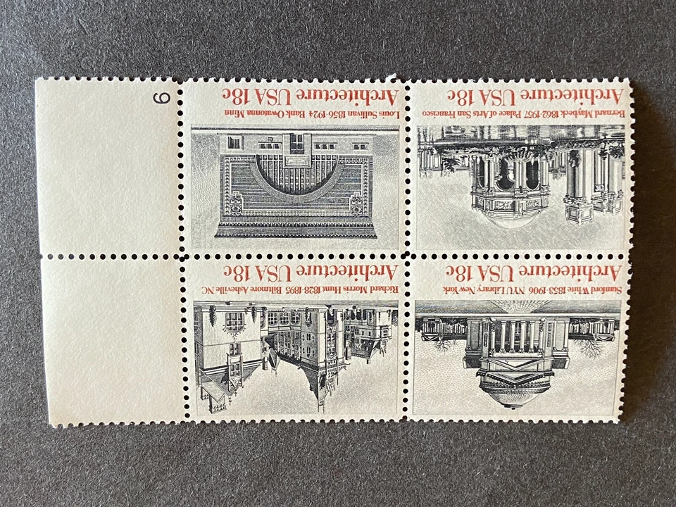 US Stamp 18 Cent Architecture SC #1931 Block 4 MNH  - Image 3 of 4