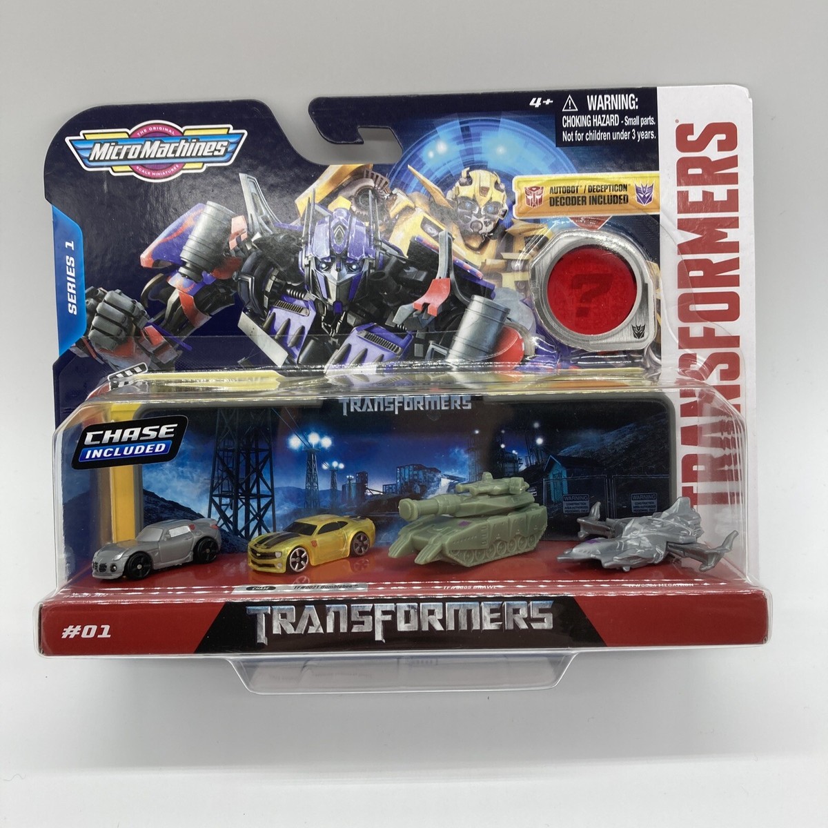 Micro Machines Transformers #01 Translucent Bumblebee Chase | eBay