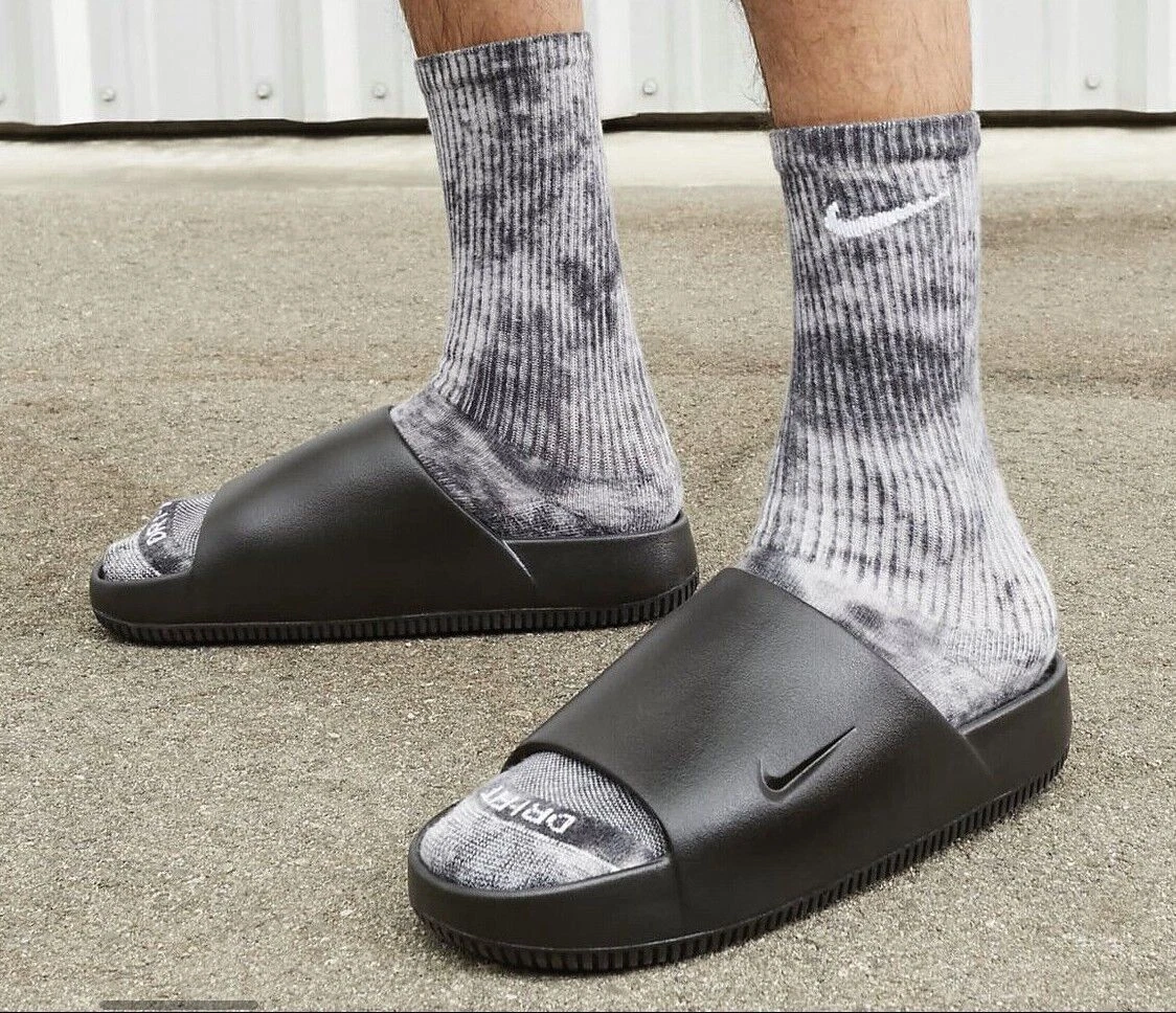 NUOVO Nike Calm Slides Nero Nero FD4116 001 NUOVO Uomo 8 9 10 13 15