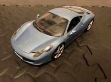 FERRARI 458 Italia Rare Blue by HOT WHEELS 1:18 VERY RARE Read Description