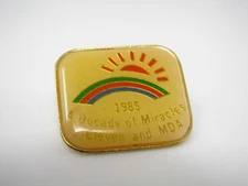 Vintage Collectible Pin: 1985 7 Eleven MDA A Decade of Miracles