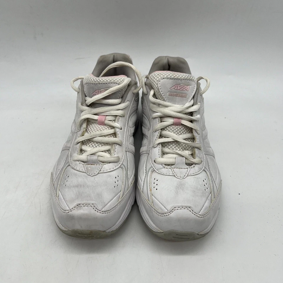 AVIA AVI-Strike A305W Women's White Lace Up Low Top Walking Shoes Size 7.5 - Image 3 of 4