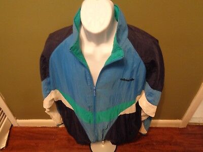 Vintage 70s 80s Adidas 4 Color Block Jacket Windbreaker Size Vintage 70s 80s Adidas 4 Color Block Jacket Windbreaker Size