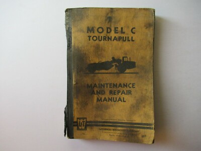 LeTourneau C tournapull tractor scraper repair maintenance service manual