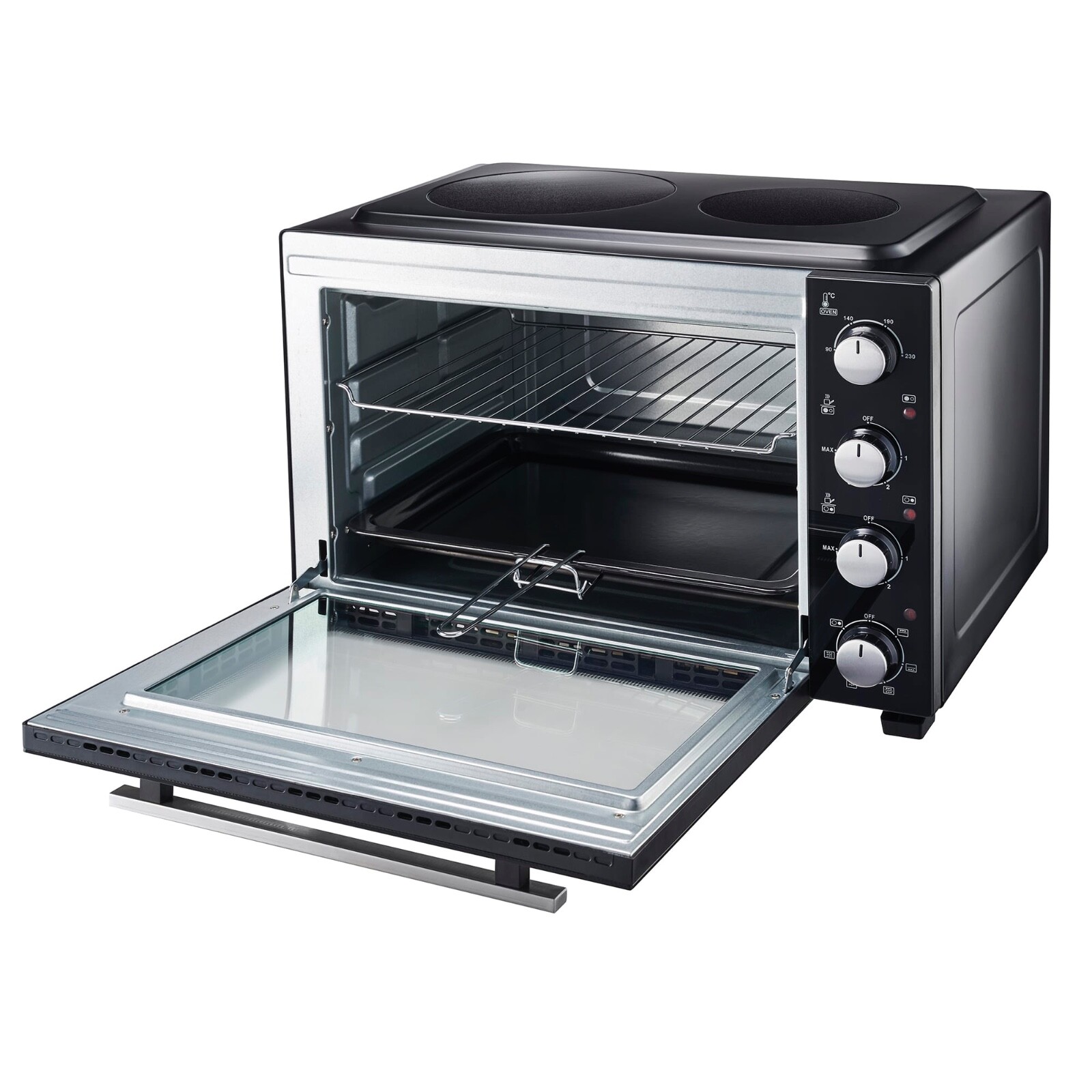 Mini horno y placas de cerámica Cooks Professional 48L placas calientes - U