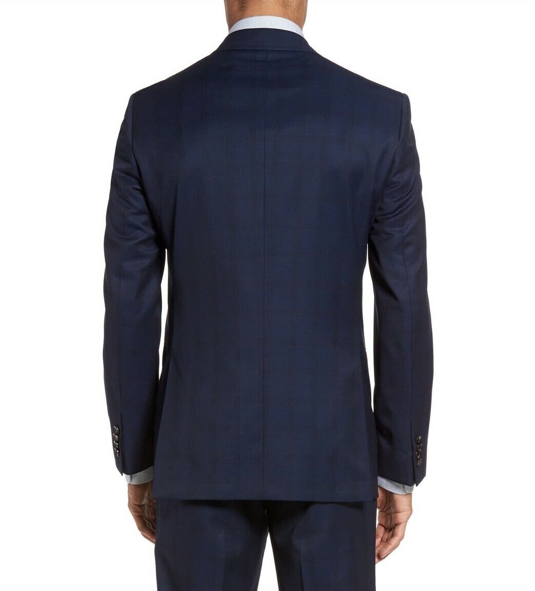 TED BAKER LONDON 158233 Men's Jay Trim Fit Plaid Wool Jacket TED BAKER LONDON 158233 Men's Jay Trim Fit Plaid Wool Jacket