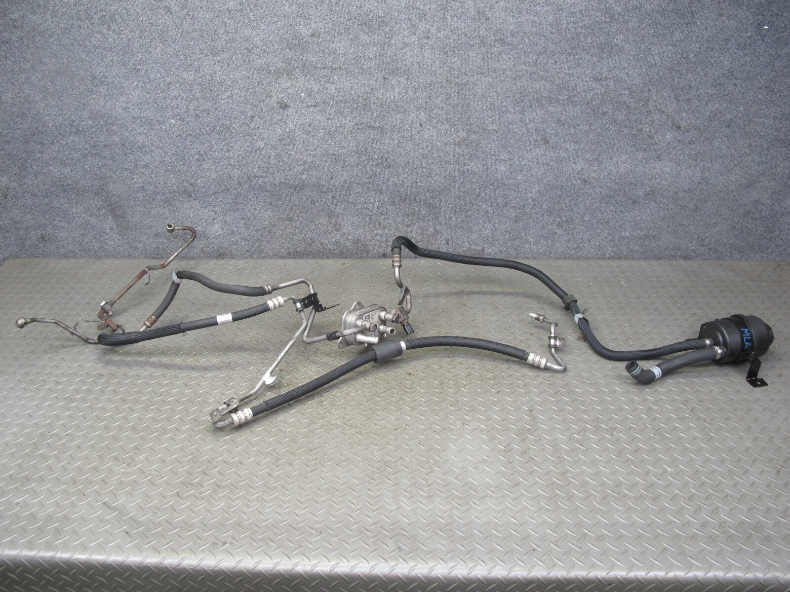 17-20 MASERATI LEVANTE 3.0L POWER STEERING HOSE PIPE LINE OIL COOLER TANK SET