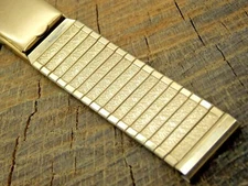 Vintage Flex-Let NOS Unused Watch Band Stainless Expanding Butterfly Clsp 17.5mm