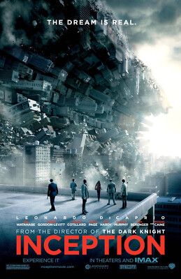 AA2132 Inception Film By Christopher Nolan 2010 Warner Bros Movie