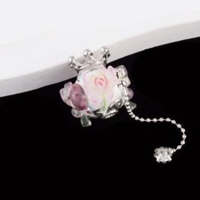 5pcs Cristal Droit Trou Perles Cellule Téléphone Porte-Clé Accessoires DIY Craft