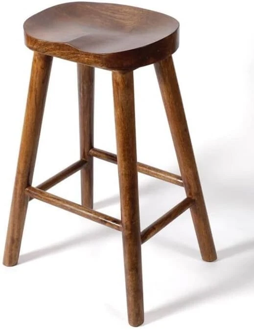 Solid wood 2024 counter stool