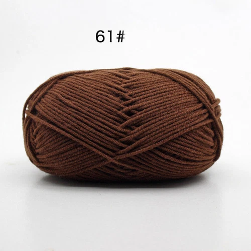 62 Colors Milk Cotton Skeins Hand Knitting Wool Baby Crochet Chunky Yarn 50g - Picture 84 of 87