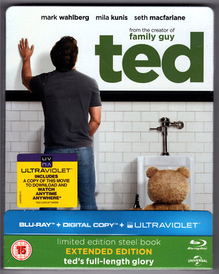 TED EXTENDED CUT BLU-RAY STEELBOOK NEU & OVP SEALED MARK WAHLBERG