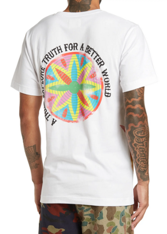 FILA T shirt STRIVERS ROW Davidson girocollo grafica bianca candeggina S nuova con etichette $85