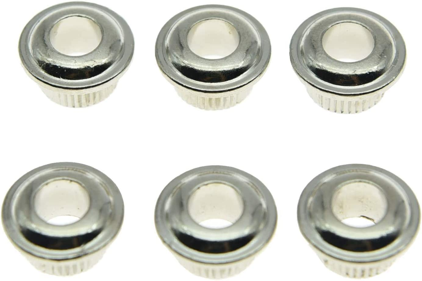 Metal Nickel 10Mm Guitar Tuners Conversion Bushings Ferrules for