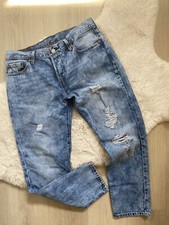 Vintage Levis 501 80s 90s acid wash jeans Straight Leg 30 X 26 Made In Usa