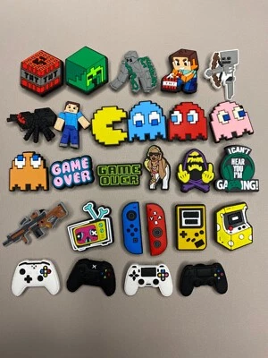 shoe charms clog charms gaming controllers consoles gremlin gizmo duck hunt wild