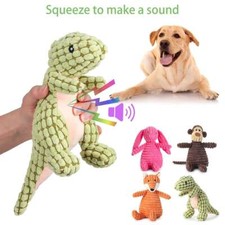 Dog Chew Toy Squeaky Plush Toys Plush Aggressive Chewers Guard Pet Squeak Sound
