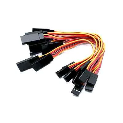 FIVECONN 2 Stück Servokabel Servo 10cm Kabel Verlängerung JR Graupner Futaba Robbe Hitec