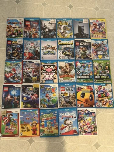 HUGE Wii & Wii U Game Lot