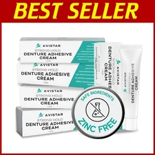 Strong Waterproof Denture Adhesive, 5 Pack