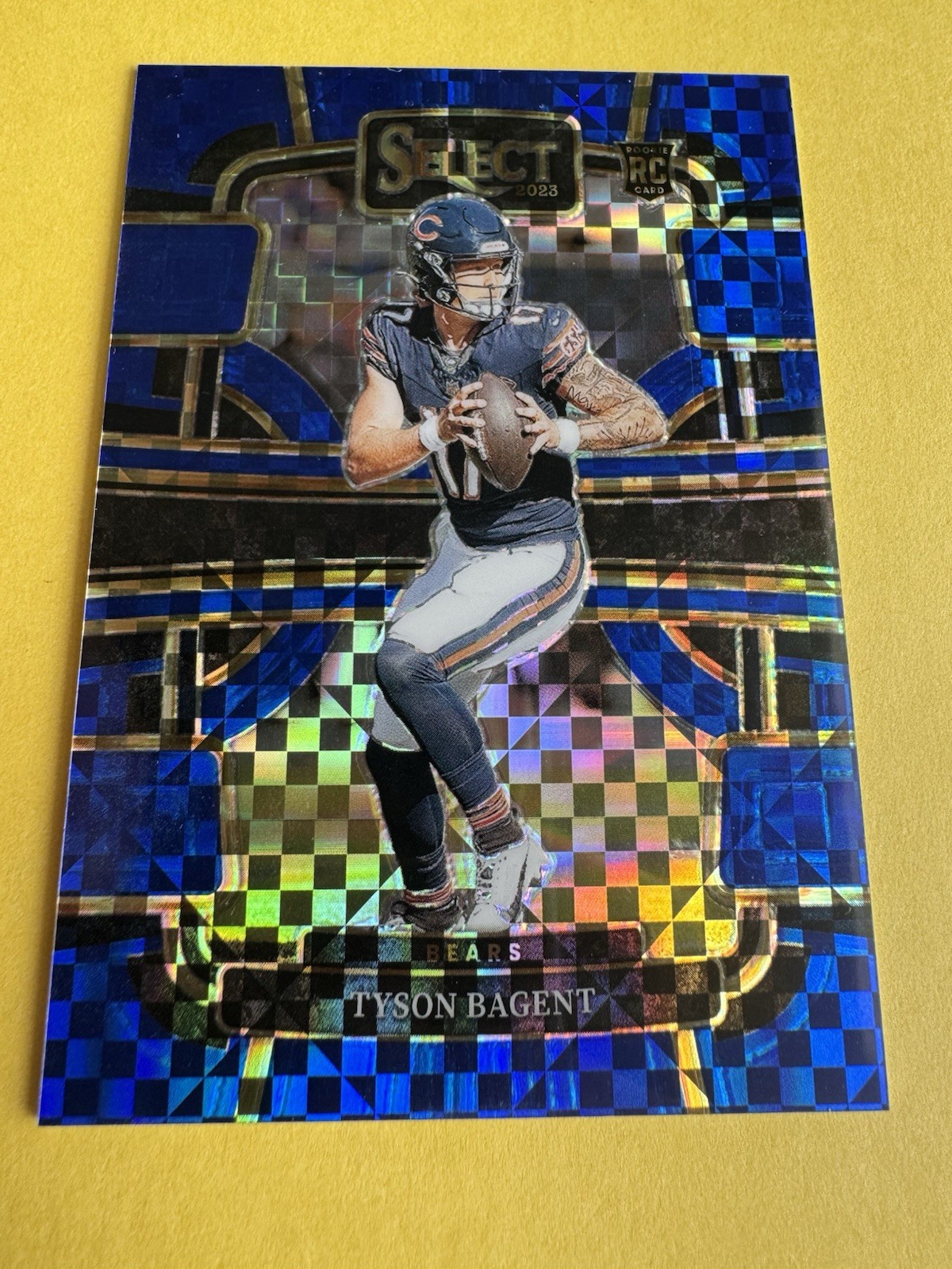 2023 Panini Select - Concourse Tyson Bagent #18 Blue Prizm /199 (RC)