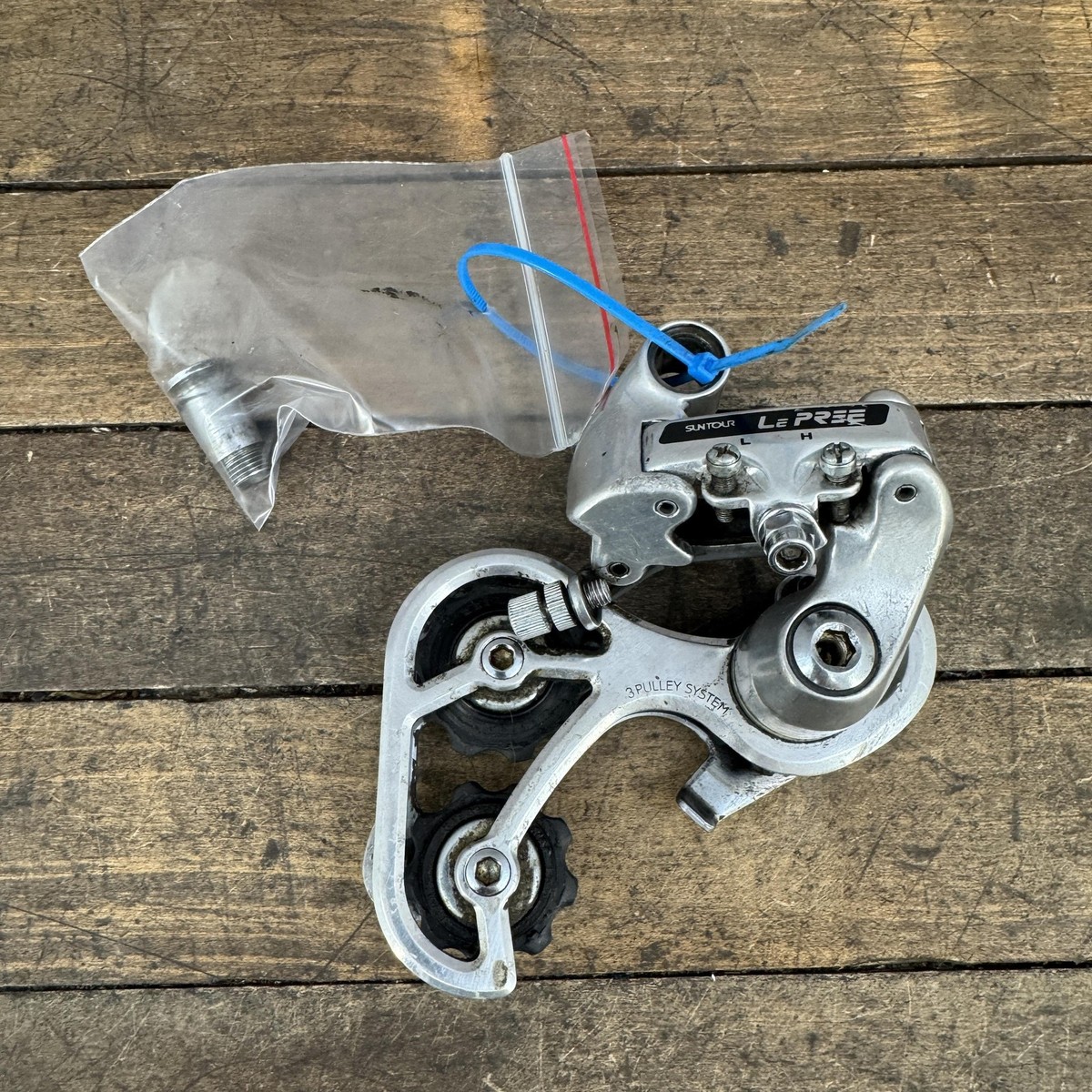 Vintage Suntour Le Pree Rear Derailleur 3 Pulley System LePree