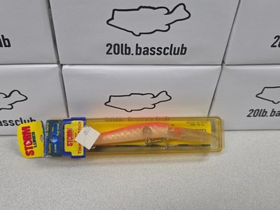 Discontinued Storm Pre-Rapala DEEP THUNDERSTICK DAJ184-Prizmflash Fluor Red Back