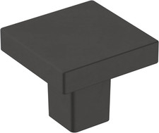 Matte Black Cabinet Knobs - 1-3/16" 30mm - 25 Pack