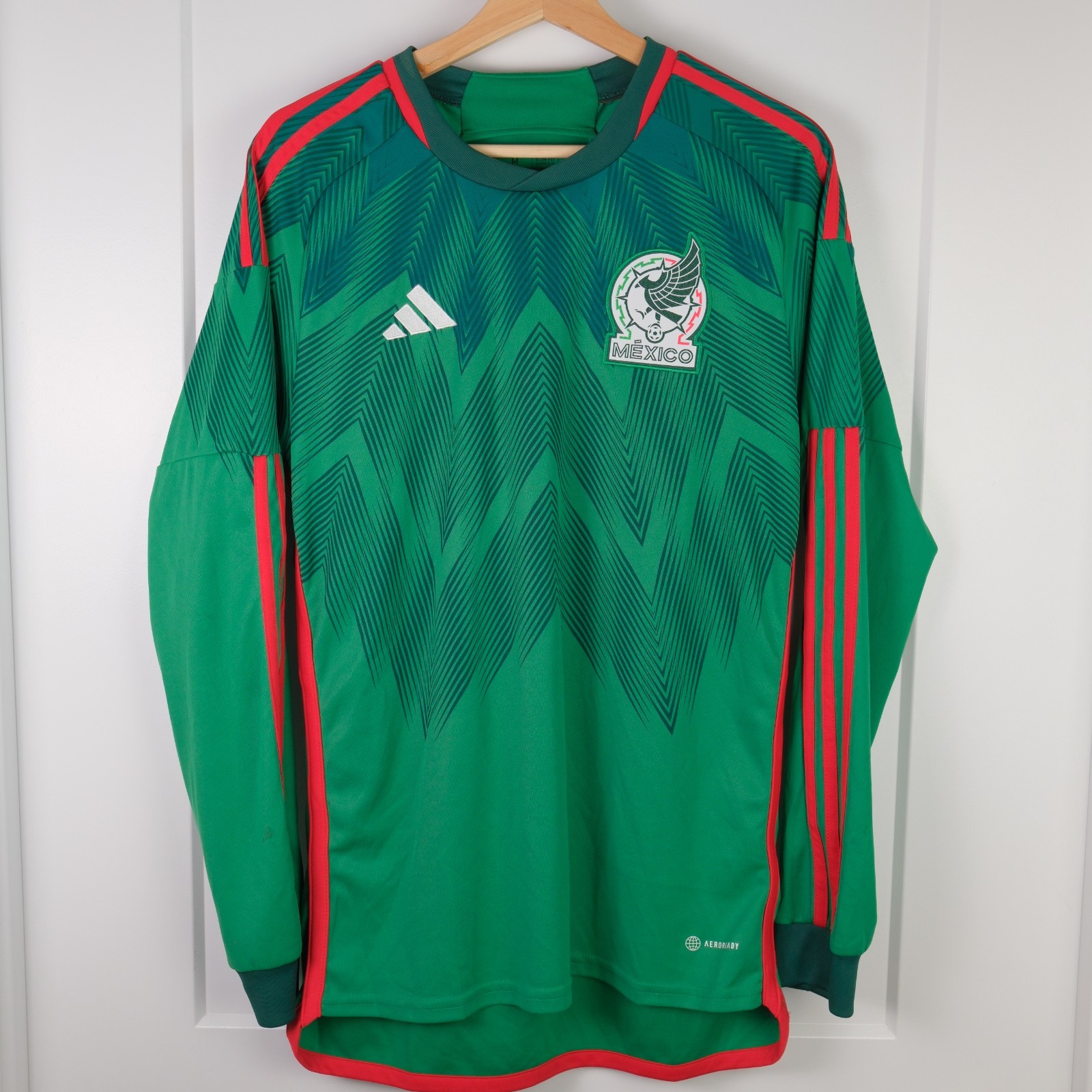 Adidas Mexico 2022/23 Soccer Home Jersey Men's M