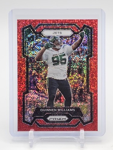 QUINNEN WILLIAMS 2023 PANINI PRIZM RED SPARKLE #234 FOOTBALL JETS Q2725